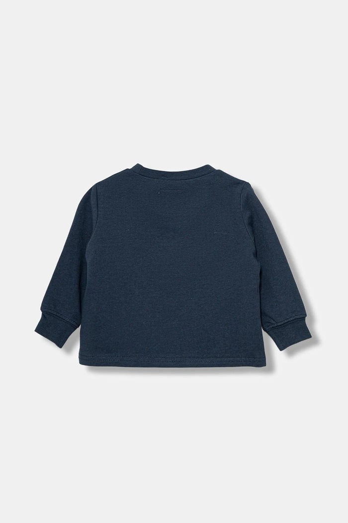 Dětské bavlněné tričko s dlouhým rukávem Levi's COLLEGIATE LS TEE 6EP410 námořnická modř AW25