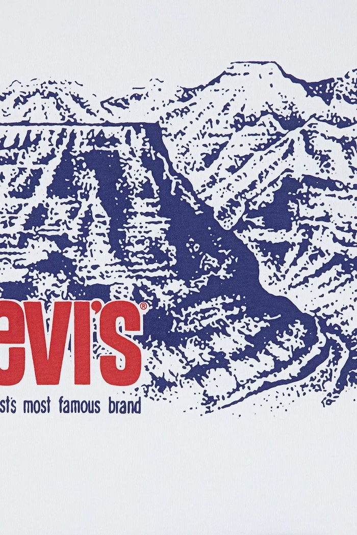 Băieți Levi's Longsleeve din bumbac pentru copii CANYON LS TEE 8EN992 bej