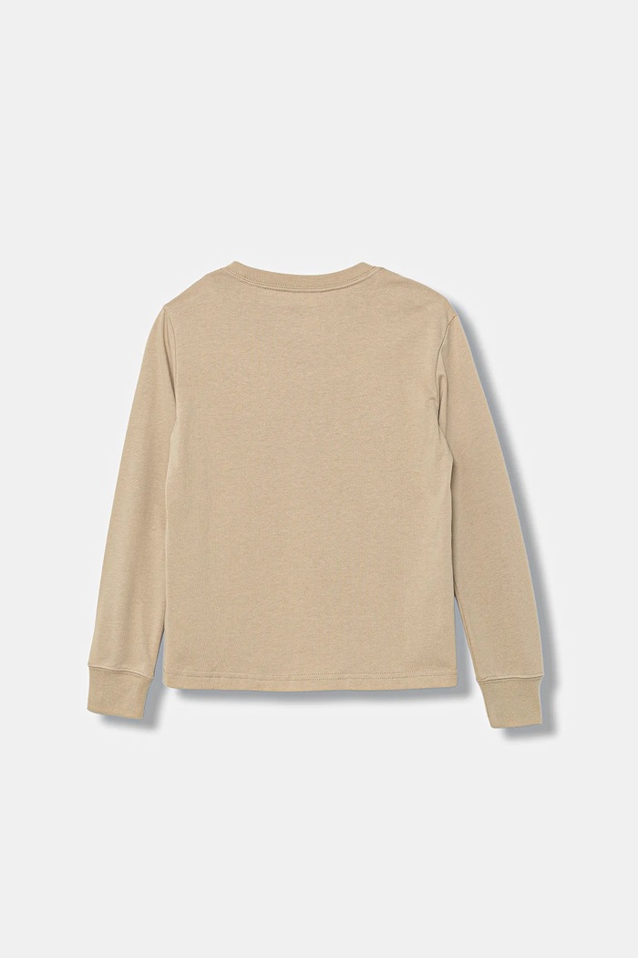 Detské tričko s dlhým rukávom Levi's LEGENDARY LS TEE 9EN715 béžová AW25