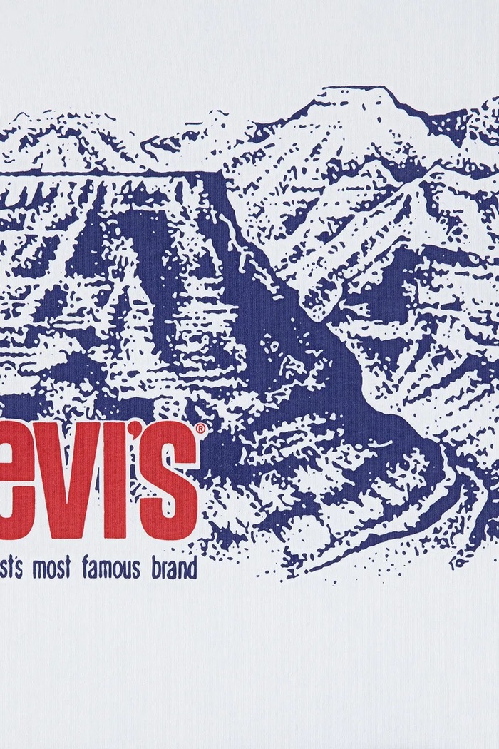 Băieți Levi's Longsleeve din bumbac pentru copii CANYON LS TEE 9EN992 bej