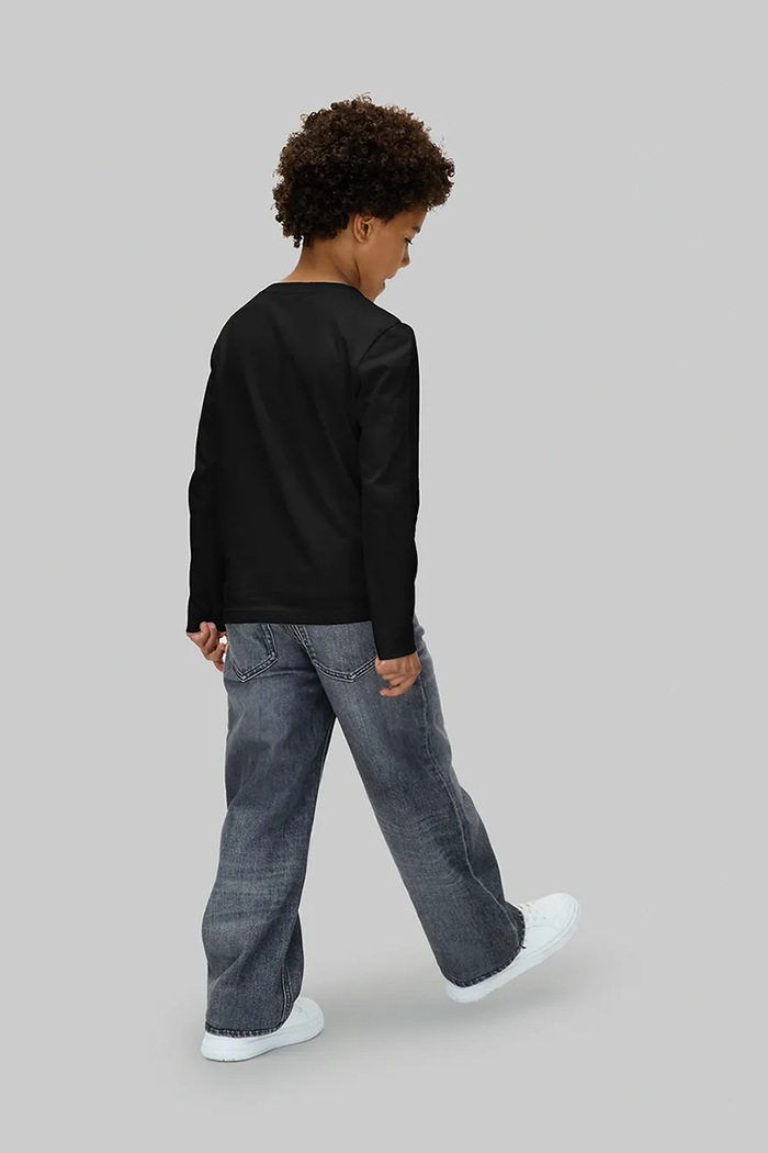 Detská bavlnená košeľa s dlhým rukávom Calvin Klein Jeans čierna IB0IB02587.9BYA
