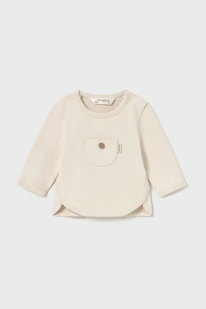 Mayoral Newborn longsleeve bumbac bej 2057.1P.Newborn.9BYA