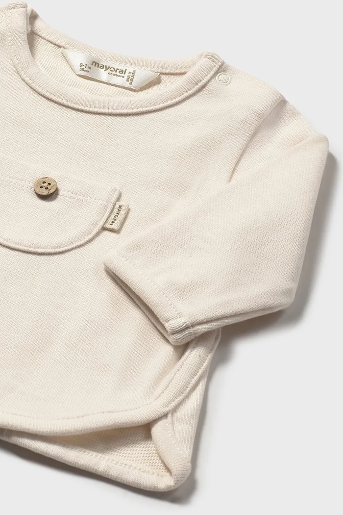 Băieți Mayoral Newborn longsleeve 2057.1P.Newborn.9BYA bej