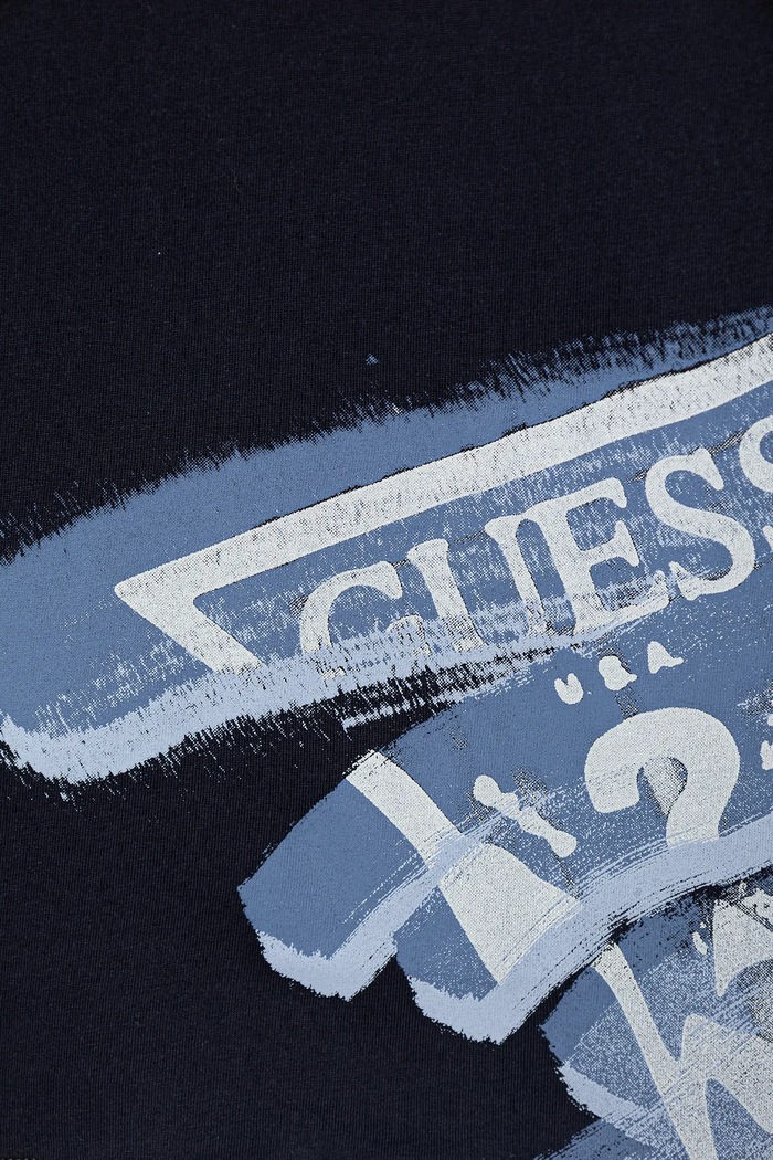 Fiú Guess gyerek pamut hosszú ujjú felső L5BI28.I3Z14.9BYA sötétkék