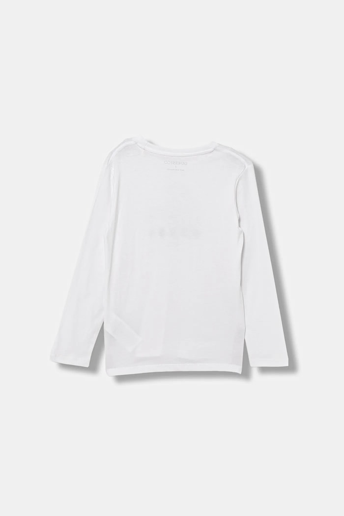 Guess longsleeve bawełniany dziecięcy L5BI39.I3Z14.9BYA biały AW25