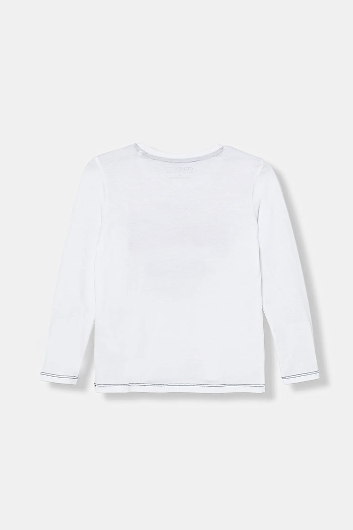 Guess longsleeve bawełniany dziecięcy N5BI06.I3Z14.9BYA biały AW25