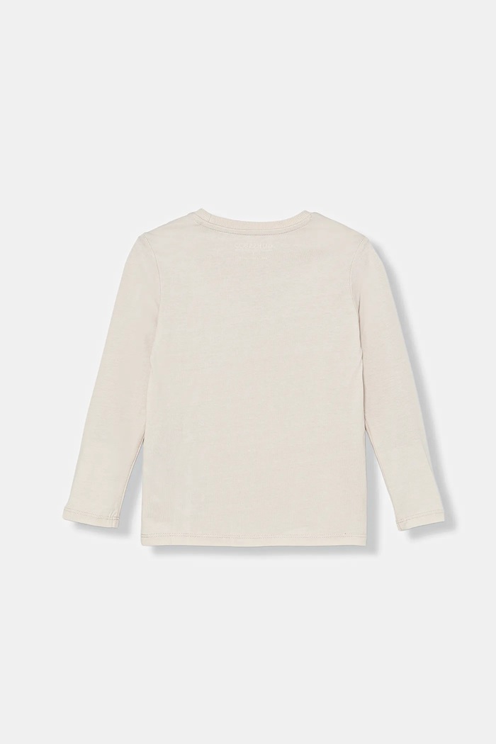 Guess longsleeve din bumbac pentru copii N5BI13.I3Z14.9BYA bej AW25