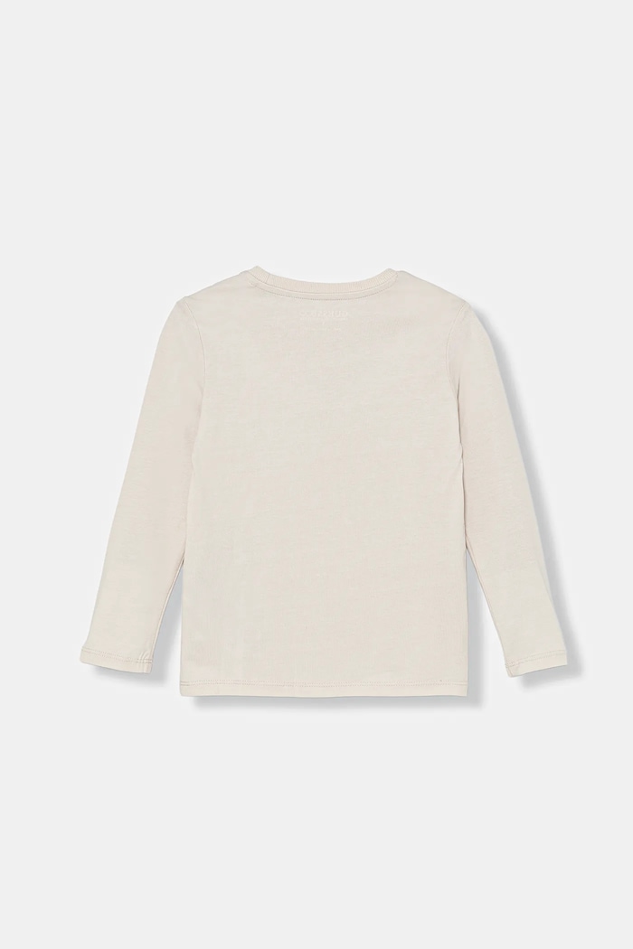 Guess longsleeve din bumbac pentru copii N5BI13.I3Z14.9BYA bej AW25