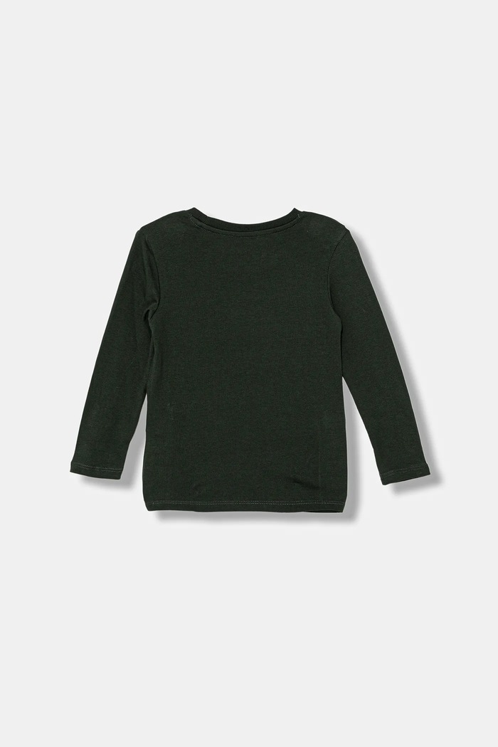 Guess longsleeve bawełniany dziecięcy N5BI13.I3Z14.9BYA zielony AW25