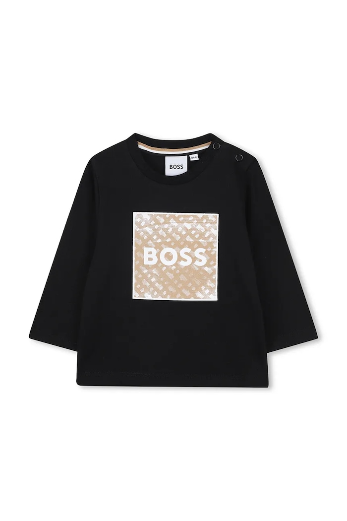 BOSS Longsleeve niemowlęcy czarny J52715.74.81