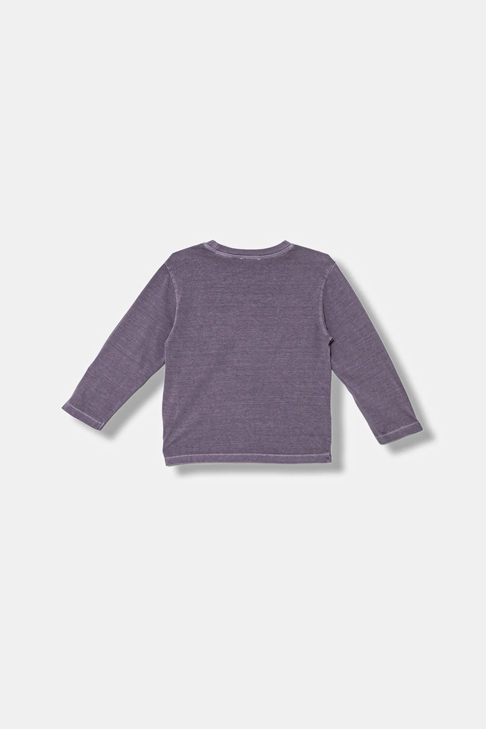 Παιδικό βαμβακερό μακρυμάνικο United Colors of Benetton 3PCMG10K6.P.seasonal μωβ AW25