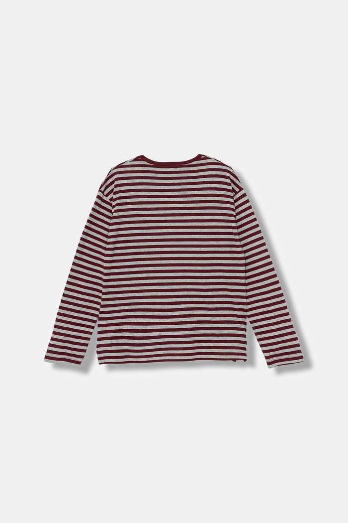 United Colors of Benetton longsleeve din bumbac pentru copii 3FNLC10QB.G.seasonal burgundia AW25