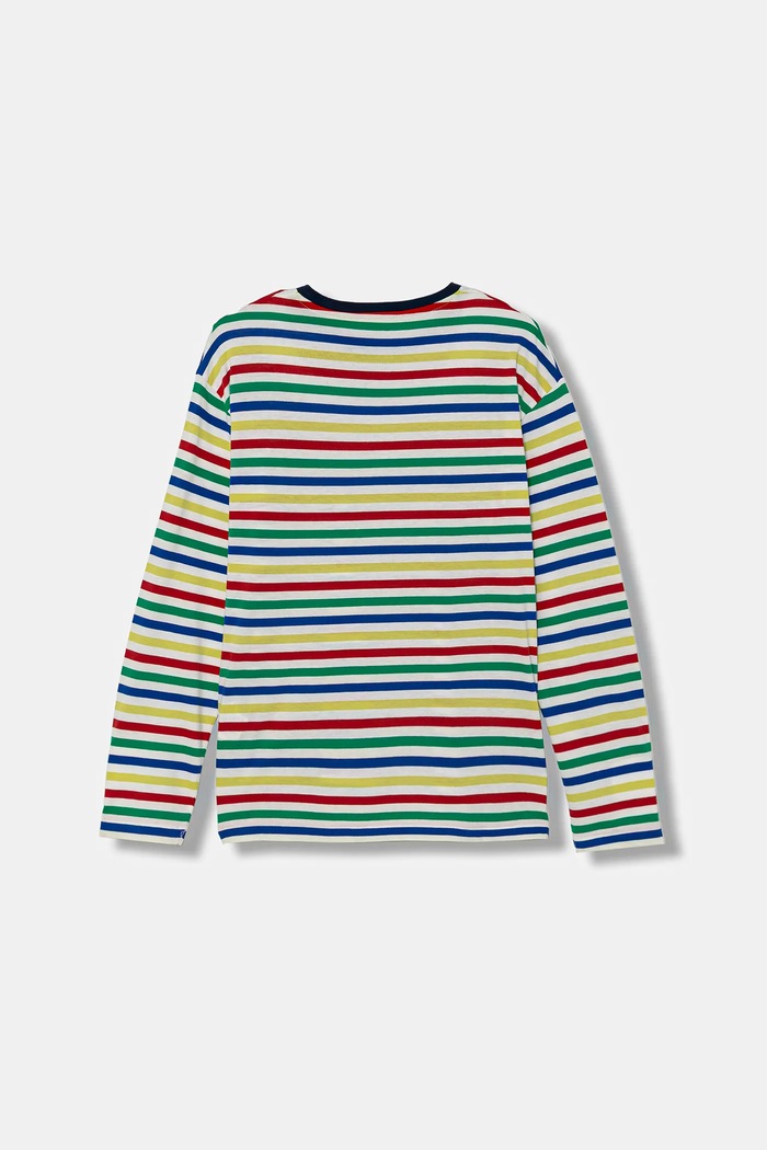 Дитячий бавовняний лонгслів United Colors of Benetton 3FNLC10QB.G.seasonal барвистий AW25