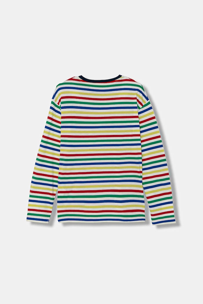 Дитячий бавовняний лонгслів United Colors of Benetton 3FNLC10QB.G.seasonal барвистий AW25