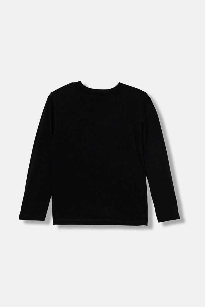 United Colors of Benetton longsleeve bawełniany dziecięcy 3I1XC10Q3.G.seasonal czarny AW25