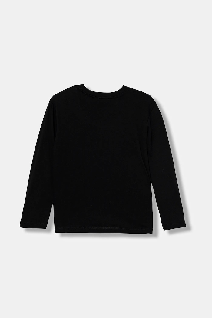United Colors of Benetton longsleeve bawełniany dziecięcy 3I1XC10Q3.G.seasonal czarny AW25
