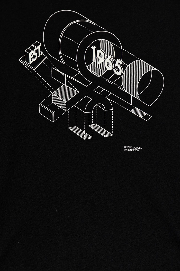 Chłopiec United Colors of Benetton longsleeve bawełniany dziecięcy 3I1XC10Q3.G.seasonal czarny