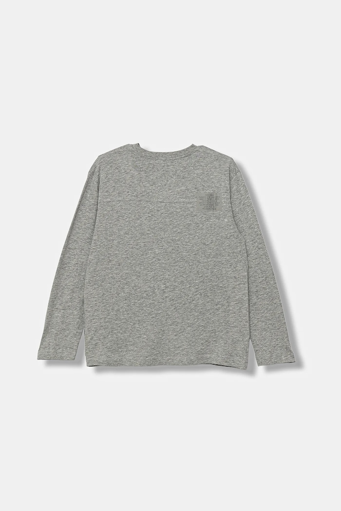 United Colors of Benetton Хлопковый детский лонгслив United Colors of Benetton 3I1XC10QS.G.seasonal серый AW25