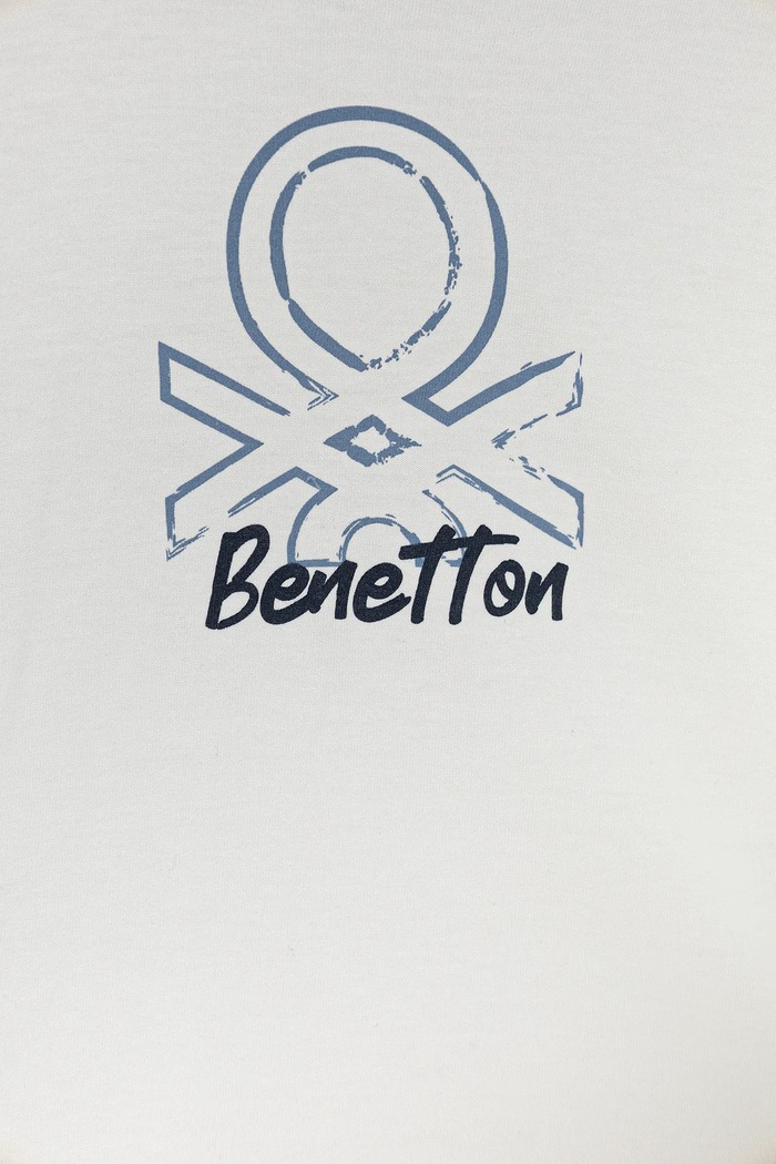 Chłopiec United Colors of Benetton longsleeve dziecięcy 3I1XG10JZ.P.seasonal biały