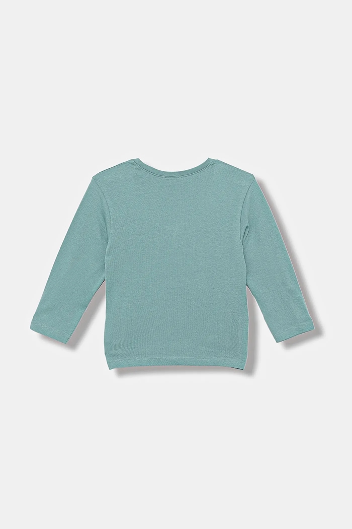United Colors of Benetton longsleeve dziecięcy 3I1XG10JZ.P.seasonal turkusowy AW25