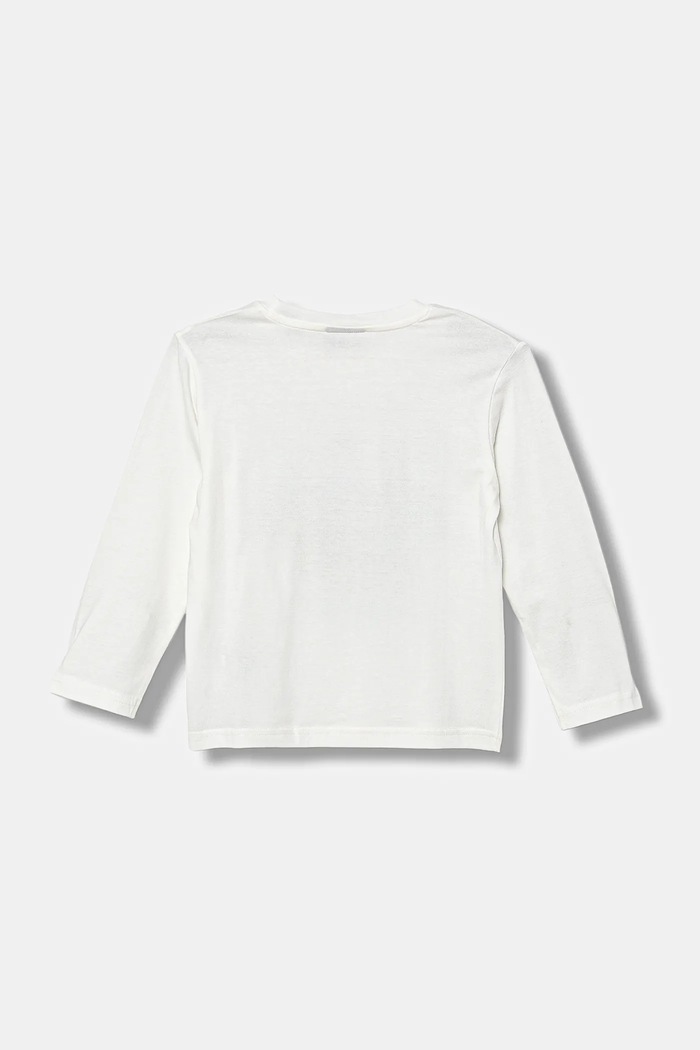 United Colors of Benetton longsleeve bawełniany dziecięcy 35RYG10KE.P.seasonal biały AW25