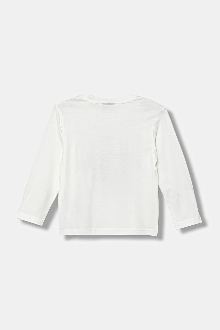 United Colors of Benetton longsleeve bawełniany dziecięcy 35RYG10KE.P.seasonal biały AW25