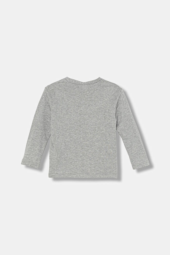 United Colors of Benetton longsleeve bawełniany dziecięcy 3I1XG10KH.P.seasonal szary AW25