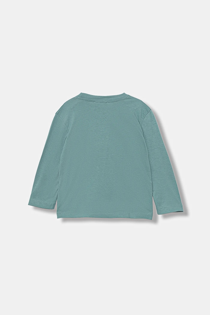 United Colors of Benetton gyerek pamut hosszú ujjú felső 3I1XG10KQ.P.seasonal türkiz AW25