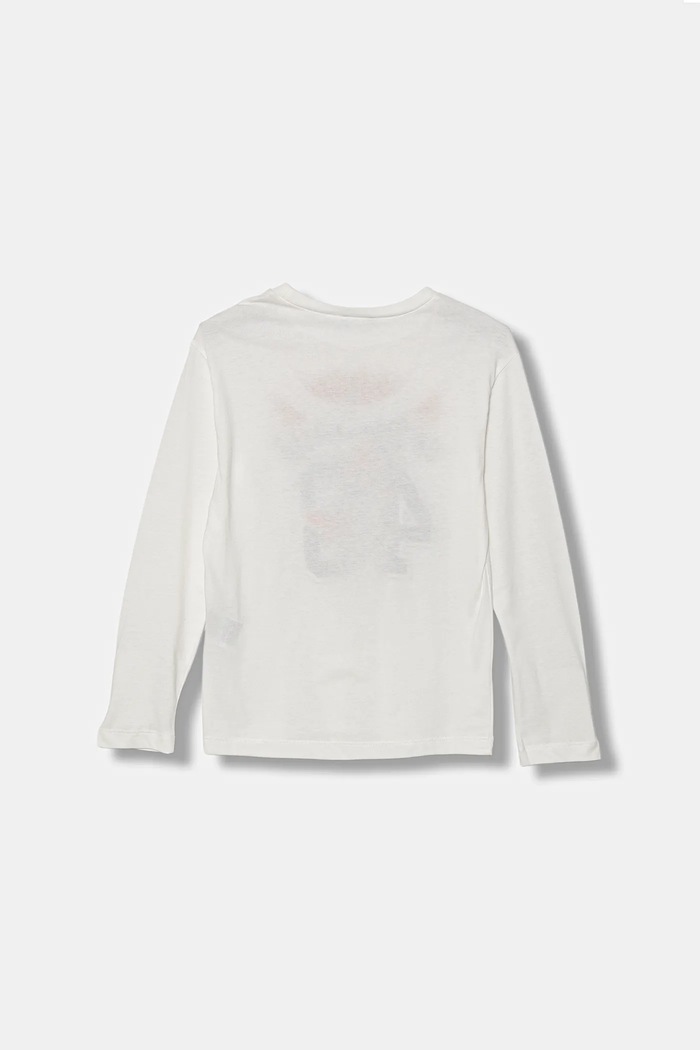 United Colors of Benetton longsleeve bawełniany dziecięcy 3JERC10QO.G.seasonal biały AW25