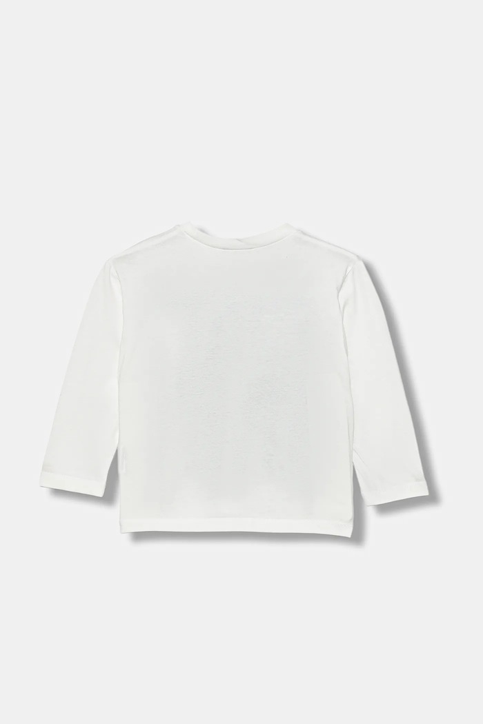 Detská bavlnená košeľa s dlhým rukávom United Colors of Benetton 3JERG10K5.P.seasonal biela AW25