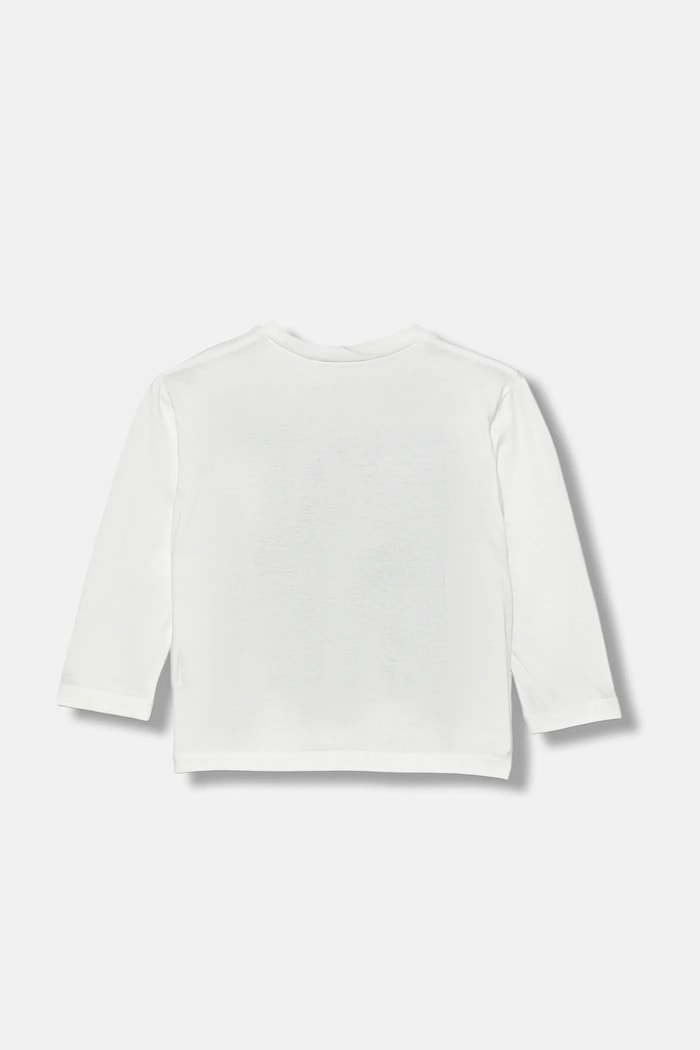 Detská bavlnená košeľa s dlhým rukávom United Colors of Benetton 3JERG10K5.P.seasonal biela AW25