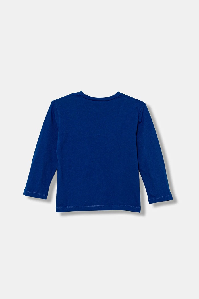 United Colors of Benetton longsleeve bawełniany dziecięcy 3JERG10K5.P.seasonal niebieski AW25