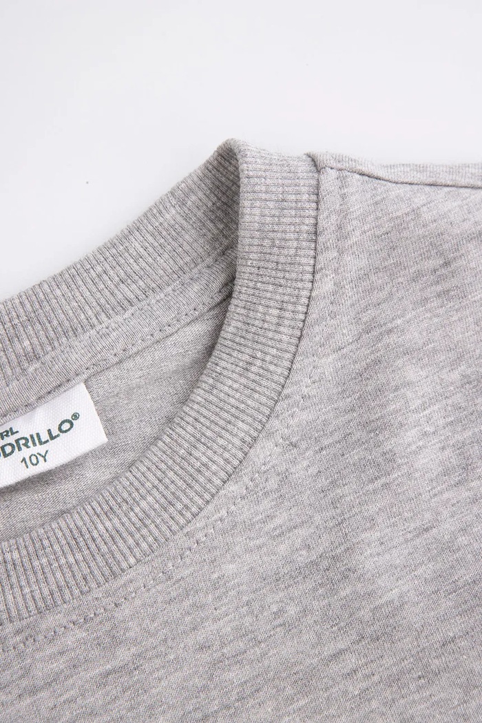 Chłopiec Coccodrillo longsleeve dziecięcy z bawełną ZC5143105VBA szary