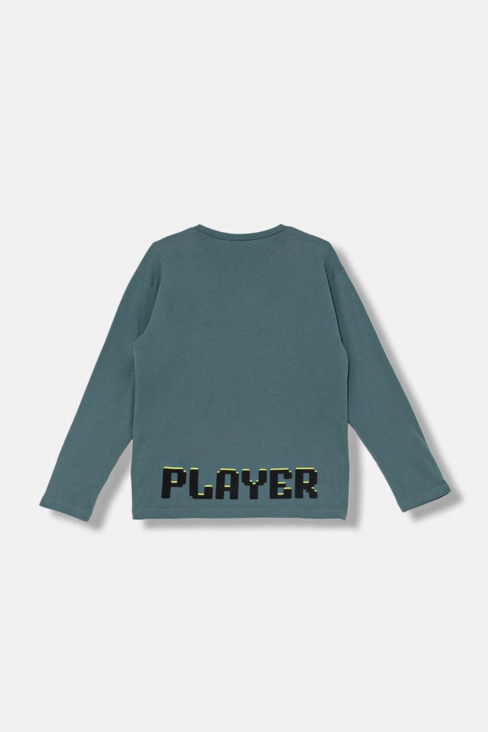 United Colors of Benetton longsleeve din bumbac pentru copii 3ATNC10RL.G.Seasonal verde AW25