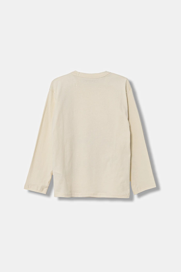 United Colors of Benetton longsleeve piżamowy dziecięcy 3ATNC10RN.G.Seasonal beżowy AW25