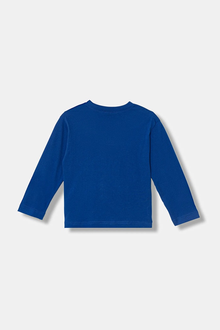 United Colors of Benetton longsleeve din bumbac pentru copii 3ATNG10L6.P.Seasonal albastru AW25