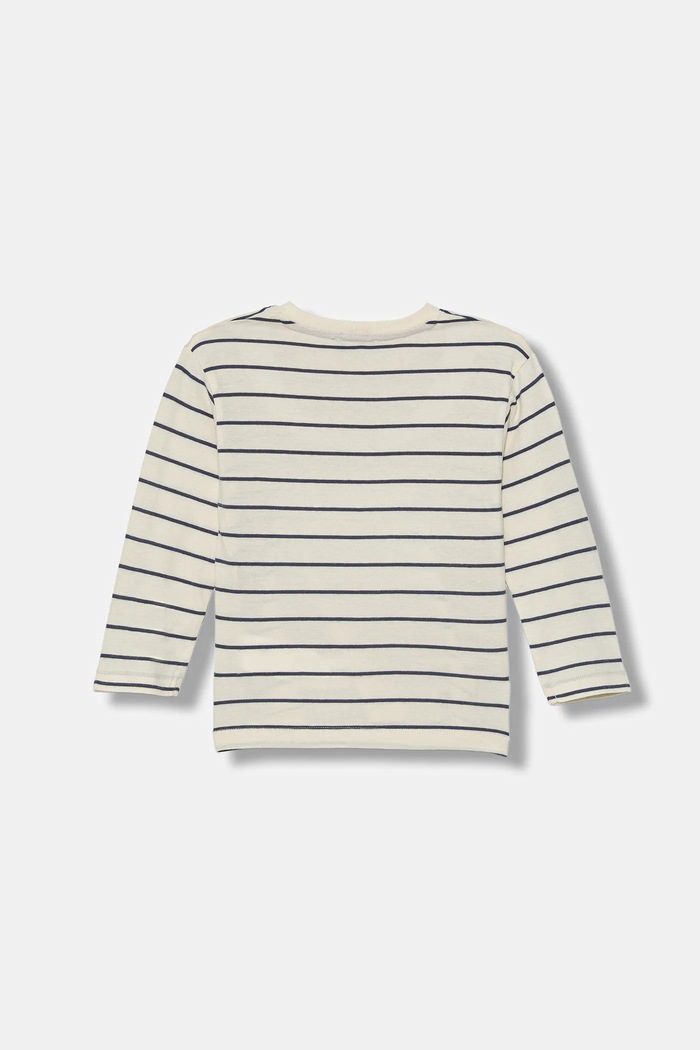 United Colors of Benetton longsleeve bawełniany dziecięcy 3XVJG10KW.P.Seasonal beżowy AW25