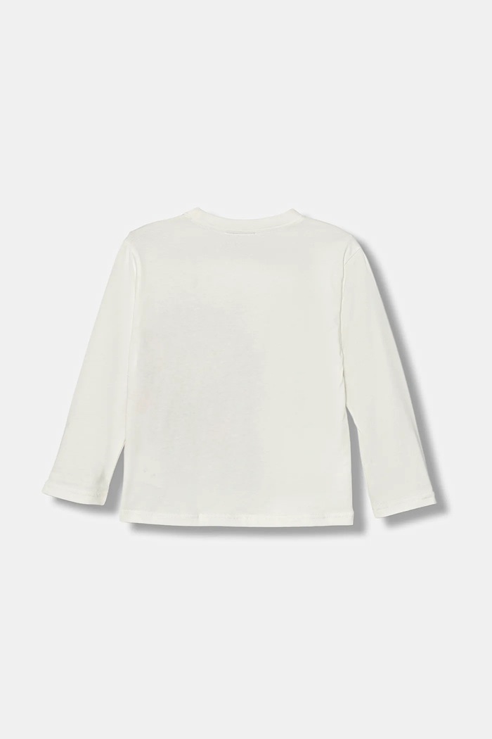 United Colors of Benetton longsleeve bawełniany dziecięcy 3ATNG10L4.P.Seasonal biały AW25