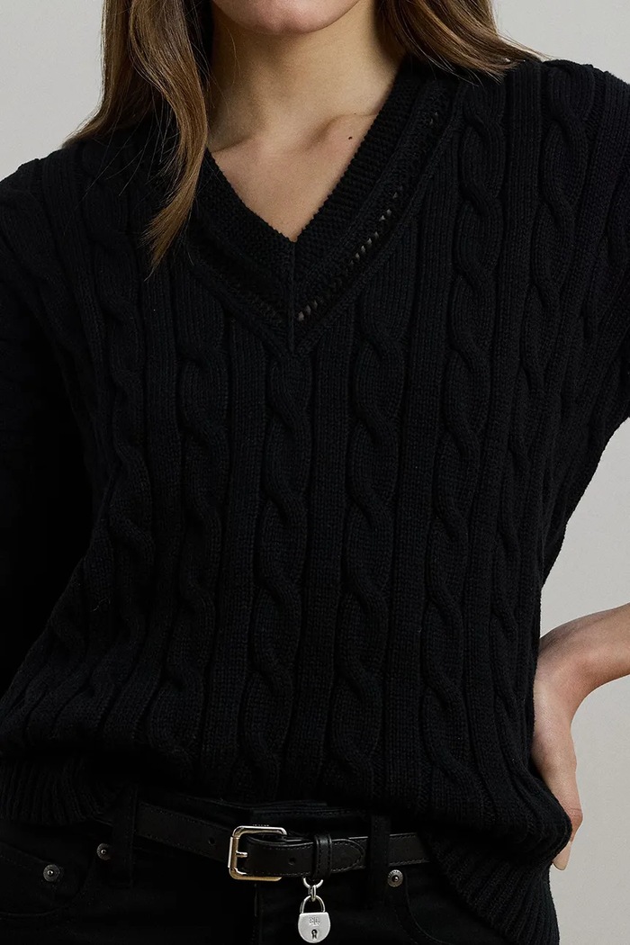 Lauren Ralph Lauren tricou negru 200971374