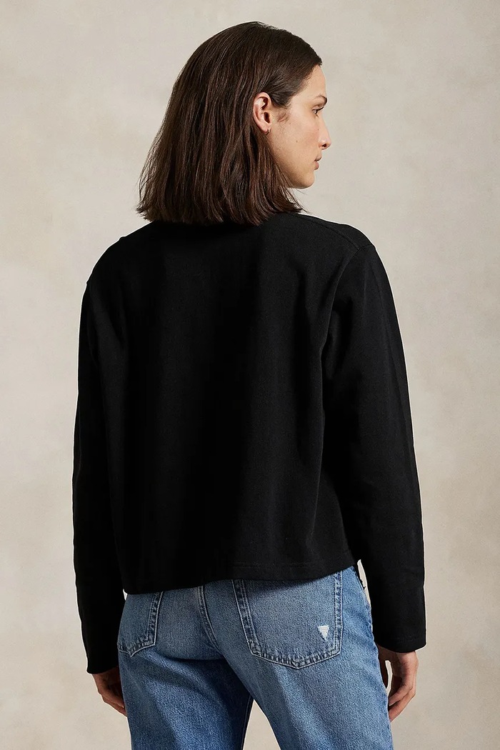 Polo Ralph Lauren longsleeve bawełniany 211967107 czarny AW25