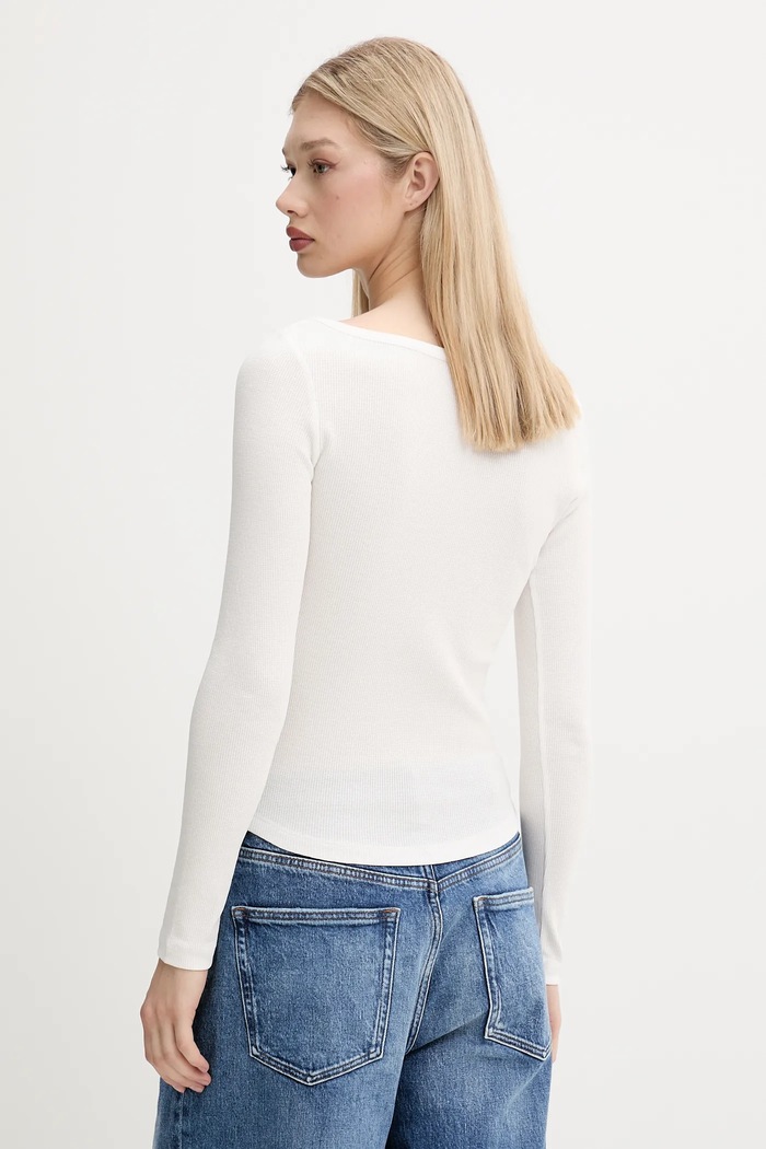 Îmbrăcăminte Tommy Jeans longsleeve DW0DW20903 alb