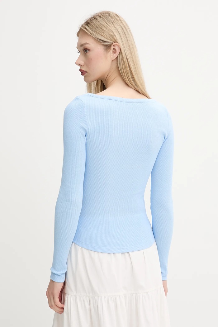 Îmbrăcăminte Tommy Jeans longsleeve DW0DW20903 albastru
