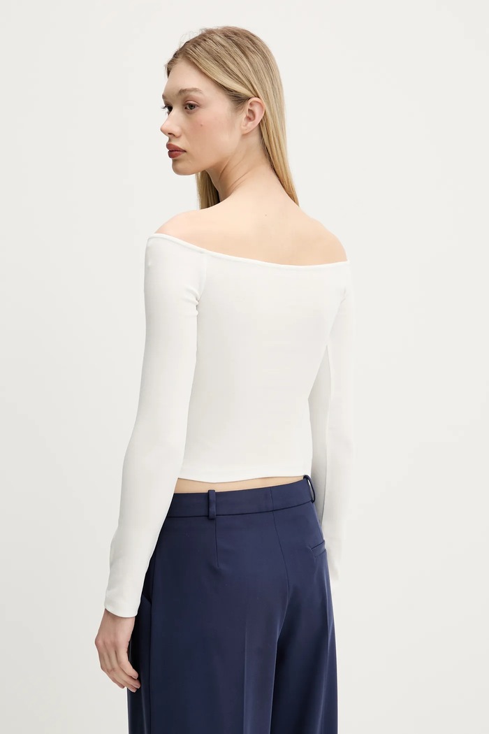 Oblečenie Tričko s dlhým rukávom Tommy Jeans DW0DW20919 béžová
