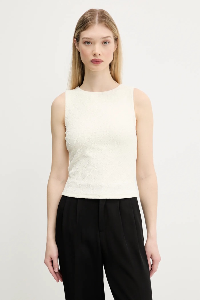 Top HUGO Bashinah slim μπεζ 50542420