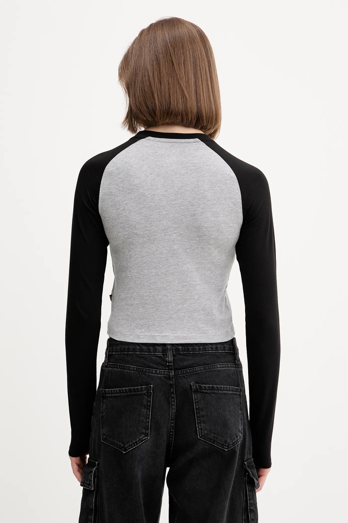 Дрехи Детска блуза с дълги ръкави Guess Jeans W5YI00.J1314 сив
