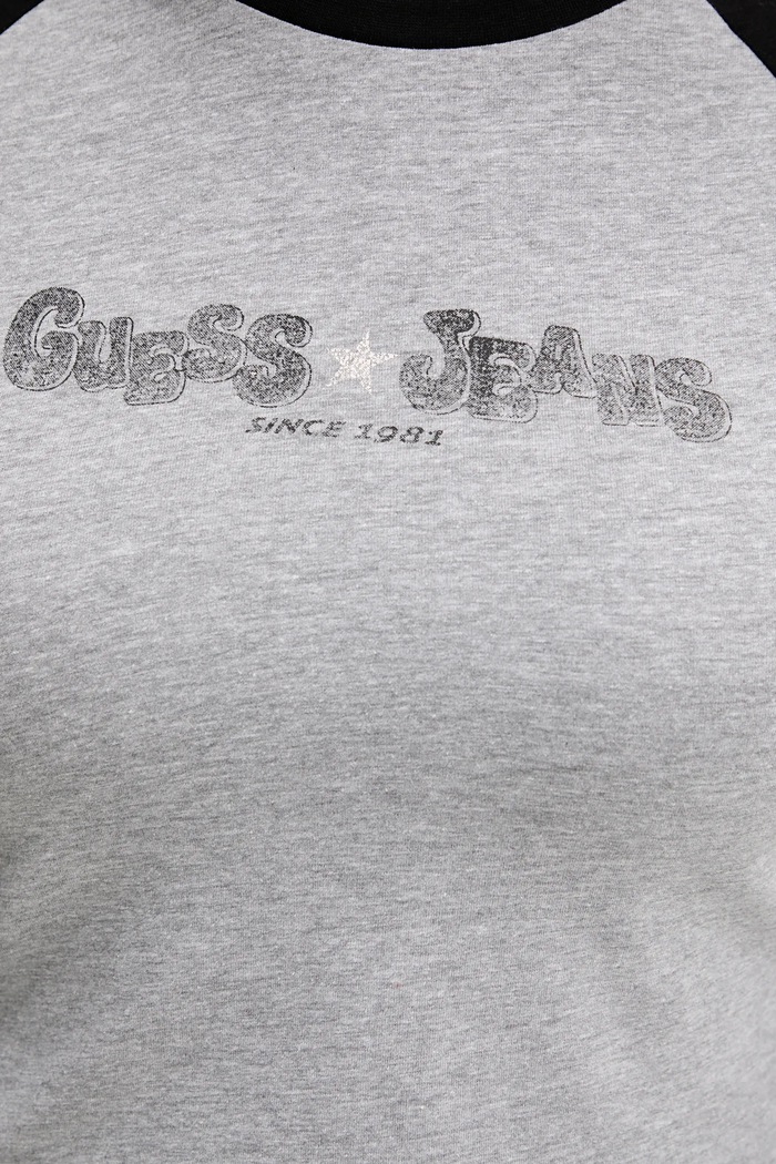 Детска блуза с дълги ръкави Guess Jeans W5YI00.J1314 сив
