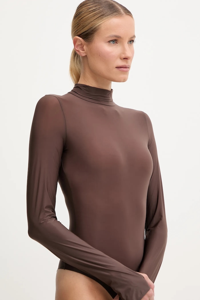 Tréningové body Calvin Klein Performance hnedá LVGWF5K139