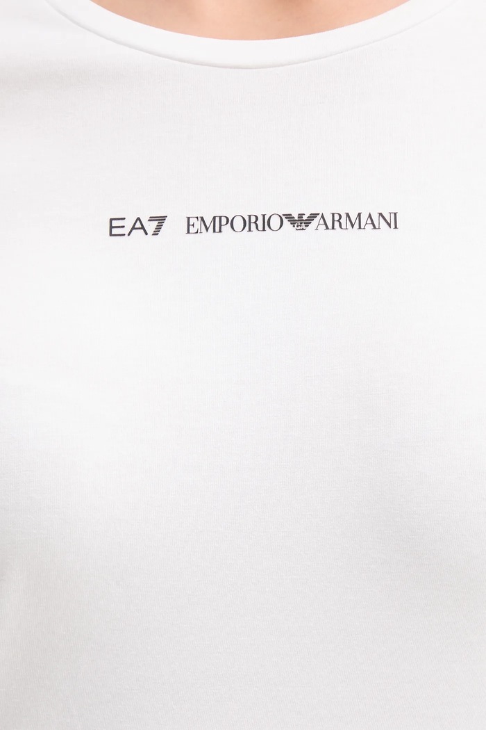 Tričko s dlouhým rukávem EA7 Emporio Armani AF12115.7W000531 bílá