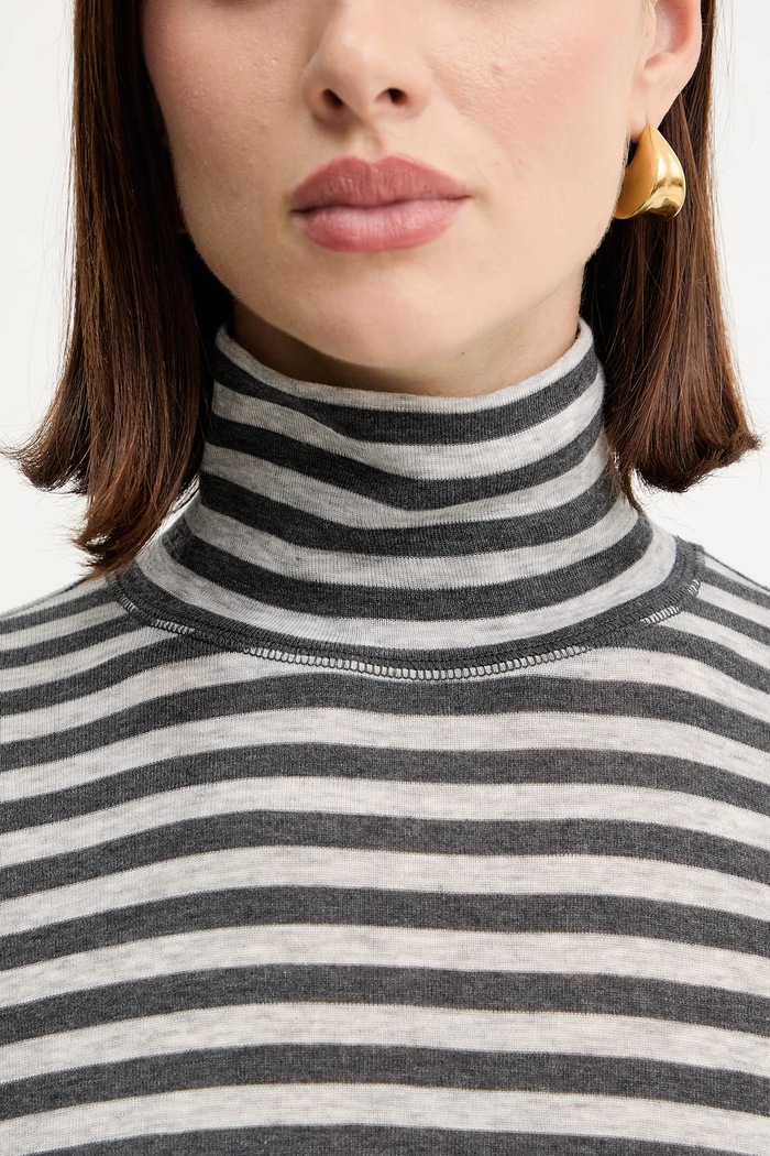 Вълнена блуза с дълги ръкави MM by Max Mara BLASY 2526946028600 сив