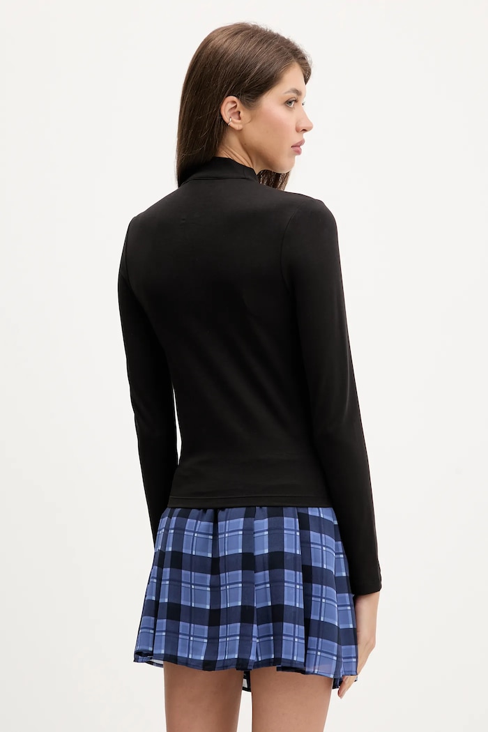 Oblečenie Tričko s dlhým rukávom Tommy Jeans DW0DW21567 čierna
